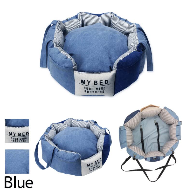 Amazon | デニムドライブベッド Free Solgra-ソルグラ- 犬用 ペット用